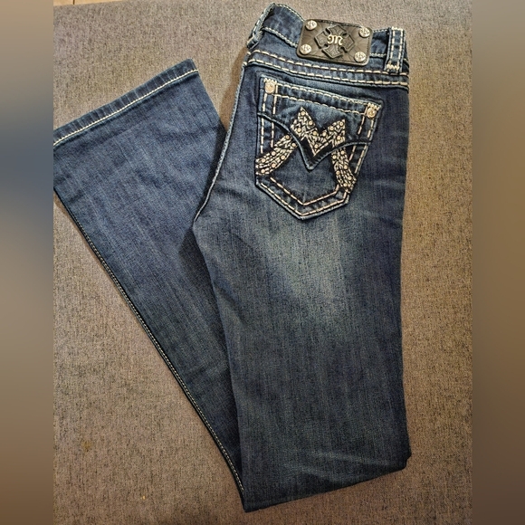 MissMe Jeans Womens Signature Bootcut Size 27 - Picture 2 of 12